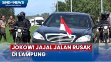Usai Jajal Jalan Rusak, Presiden Jokowi Salat Jumat Bareng Warga di Masjid Raya Airan Lampung