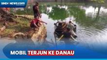 Diduga Salah Injak Rem, Mobil Bak Terbuka Terjun ke Danau di Perumahan Graha Bintaro