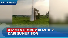 Viral!  Sumur Bor Keluarkan Semburan Air Setinggi 10 Meter di Bojonegoro