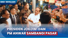 Pedagang Nyanyikan Indonesia Raya saat Presiden Jokowi dan PM Anwar Sambangi Pasar Chow Kit