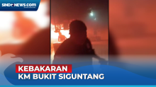 Kebakaran KM Bukit Siguntang di Dermaga Pelabuhan Parepare, Asap Tebal Sulitkan Petugas