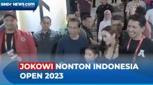Jokowi Nonton Indonesia Open 2023 Langsung di Istora Senayan, Doakan Ginting Juara
