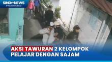 Tawuran 2 Kelompok Pelajar dengan Sajam Pecah di Jalan Raya Bogor - Cimanggis