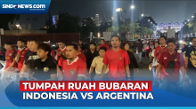 Jalan Sekitar Kawasan GBK Padat Usai Laga Timnas Indonesia Vs Argentina