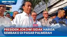 Presiden Jokowi Sambangi Pasar Palmerah, Disambut Antusias Warga