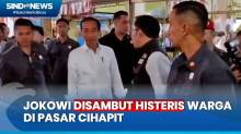 Pantau Harga Sembako di Pasar Cihapit Bandung, Warga Histeris Sambut Presiden Jokowi