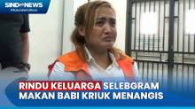 Rindu Ibu, Selebgram Konten Makan Babi Kriuk Lina Mukherjee Menangis saat Sidang di Palembang