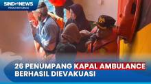Basarnas Kendari Berhasil Evakuasi 26 Penumpang Kapal Ambulance di Perairan Teluk Moramo