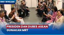 Hadiri ASEAN Day ke-56, Jokowi dan Dubes Negara ASEAN Gunakan MRT