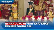 Iriana Jokowi Tampil Elegan Kenakan Baju Adat Bali Khas Penari Legong