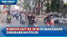 Ugal-Ugalan di Jalanan, Konvoi HUT ke-78 RI di Makassar Dibubarkan Polisi
