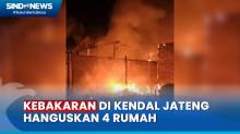 Empat Rumah Terbakar di Kendal Jawa Tengah, Penyebabnya Diduga Korsleting Listrik