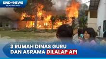 Api Lalap 3 Rumah Dinas Guru dan Asrama SMP Negeri 7 Muara Teweh, Siswa Histeris