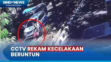 Terekam CCTV, Kecelakaan Beruntun 3 Kendaraan di Pulogadung