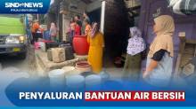 Kesulitan Air Bersih, Ratusan Pedagang Pasar Kebutuh Banjarnegara Antre untuk Mendapatkan Bantuan