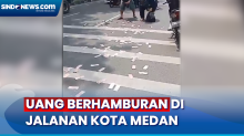 Ternyata Ini Pemilik Uang yang Berhamburan di Jalanan Kota Medan