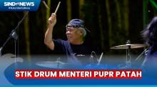 Duet Bareng Gigi di Malam Apresiasi Nusantara, Stik Drum Menteri PUPR Patah