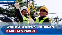 Atasi Kabel Semrawut, Wali Kota Depok Turun ke Jalan Potong Kabel Menjuntai