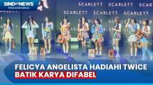 Felicya Angelista Hadiahi Twice Batik Hasil Karya Difabel, Member Langsung Jatuh Cinta