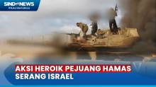 Detik-Detik Pejuang Hamas Menerobos Masuk Pagar Perbatasan Palestina dengan Israel
