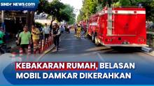 Belasan Mobil Pemadam Kebakaran Dikerahkan dalam Kebakaran Rumah di Setiabudi, Jakarta Selatan