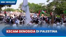 Ribuan Orang Geruduk Kedubes Amerika Serikat, Kecam Genosida di Palestina