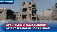 Sejumlah Apartemen Hancur Dihantam Bom Israel