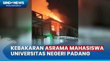 Asrama Mahasiswa UNP di Padang Hangus Terbakar, Kerugian Capai Rp1 Miliar