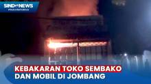 Kebakaran Toko Sembako di Jombang, 1 Mobil Ikut Ludes
