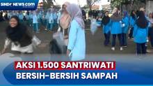 Santriwati Peduli Lingkungan Bersihkan Sampah di Alun-Alun Keraton Yogyakarta