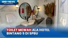 Viral! Inilah Toilet Mewah Ala Bintang 5 di SPBU Sukabumi