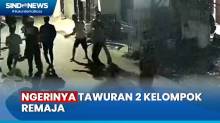 Terekam CCTV,  2 Kelompok Remaja Tawuran dengan Sajam di Kalideres