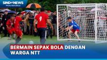 Di Sela Kunjungan Kerja, Jokowi Sempatkan Bermain Sepak Bola hingga Menari Bersama Warga NTT