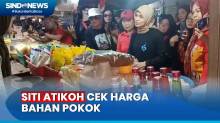 Blusukan ke Pasar Rau Serang, Siti Atikoh Cek Harga Bahan Pokok