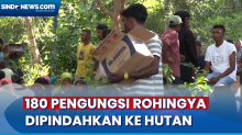 Warga Pidie Aceh Pindahkan 180 Pengungsi Rohingya ke dalam Hutan