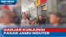 Ganjar Pranowo Kunjungi Pasar Jamu Nguter, Disambut Antusias Warga dan Pedagang