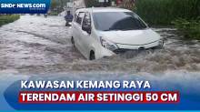 Hujan Deras, Kawasan Kemang Raya Terendam Air Setinggi 50 Sentimeter