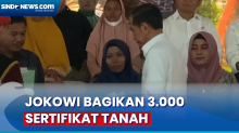 Jokowi Bagikan 3.000 Sertifikat Tanah Kepada Warga Grobogan