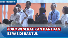 Jokowi Serahkan Bantuan Beras di Bantul, Ungkap Dilanjut Kalau Anggaran Cukup