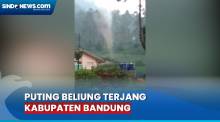 Detik-Detik Angin Puting Beliung Terjang Kertasari Bandung