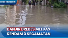 Banjir Rendam 3 Kecamatan di Brebes, BPBD Fokus Evakuasi Warga dan Bangun Dapur Umum