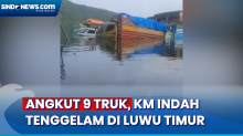 Detik-Detik KM Indah yang Angkut 9 Truk Logistik Tenggelam di Luwu Timur