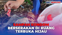 Sampah Kondom Berserakan di Ruang Terbuka Hijau Grogol Petamburan