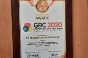 Pelindo IV Raih Penghargaan GRC & Performance Exellence Award 2020