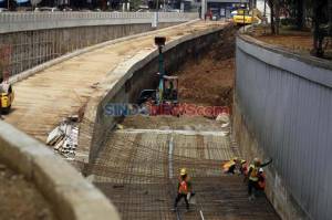 Progres Pembangunan Underpass Senen 74%, Tahap Pengerjaan Konstruksi Bawah