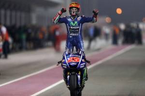 Rossi Terjatuh, Maverick Vinales Juara MotoGP Emilia Romagna