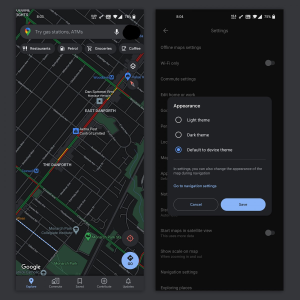 Google Maps di Android Kini Punya Dark Mode