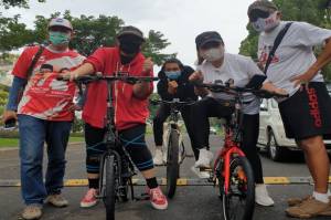 Perindo Gandeng Keponakan Prabowo Serap Curhat Komunitas Sepatu Roda di Tangsel