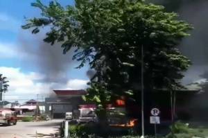 SPBU MT Haryono Jakarta Timur Terbakar