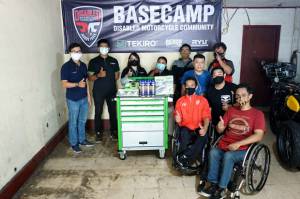 Tekiro Donasikan Perkakas untuk Bengkel Disabled Motorcycle Community